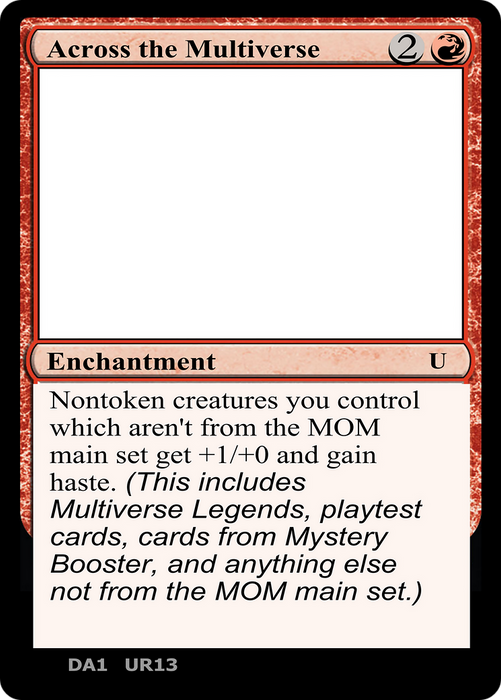 Across the Multiverse (UNK-UR13B) - uncommon