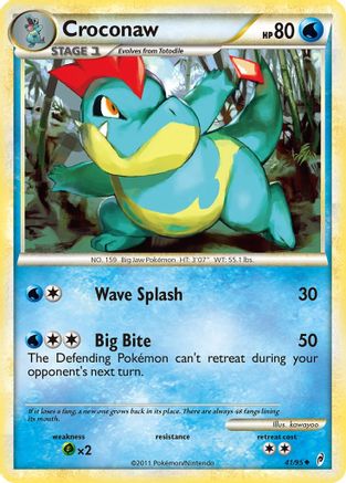 Croconaw (041) - COL  - Uncommon - Reverse Holofoil