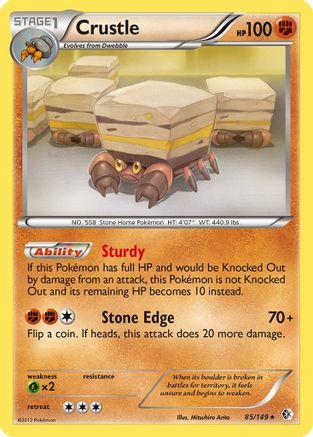 Crustle (085) - BC  - Holo Rare - Reverse Holofoil