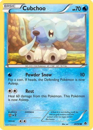 Cubchoo (28) (028) - EP  - Common - Reverse Holofoil