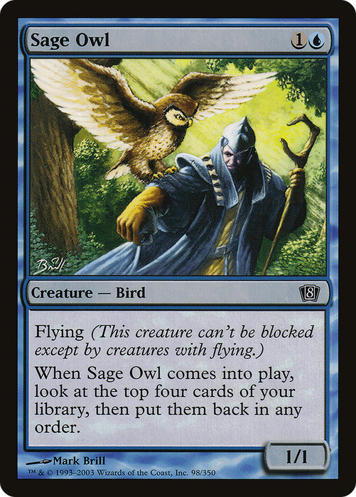 Sage Owl (8ED-98★) - common - Foil