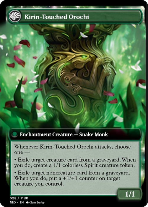 Teachings of the Kirin // Kirin-Touched Orochi (PRM-98047) - rare: (enchantment) - Foil
