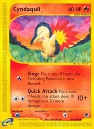 Cyndaquil (104) (104/165) - E  - Common - Reverse Holofoil