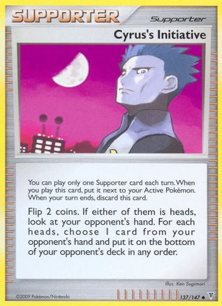Cyrus's Initiative (137) - SV  - Uncommon - Reverse Holofoil