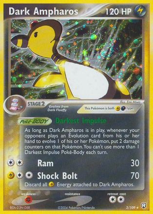 Dark Ampharos (002) - TRR  - Holo Rare - Holofoil