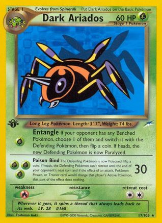 Dark Ariados (017) - ND  - Rare - Unlimited