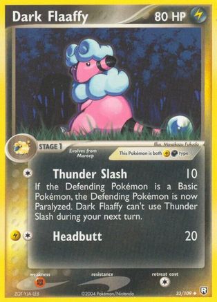Dark Flaaffy (033/109) - TRR  - Uncommon - Reverse Holofoil