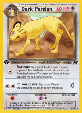 Dark Persian (042/82) - TR  - Uncommon - 1st Edition