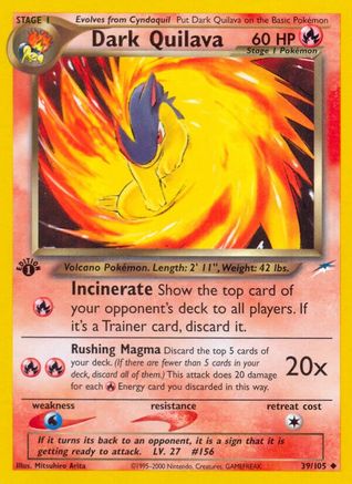 Dark Quilava (039/105) - ND  - Uncommon - Unlimited