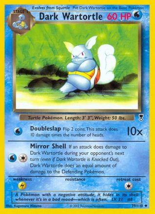 Dark Wartortle (039/105) - LC  - Uncommon - Reverse Holofoil