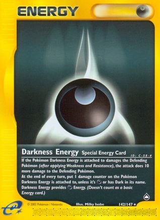 Darkness Energy (142) - A  - Rare - Reverse Holofoil
