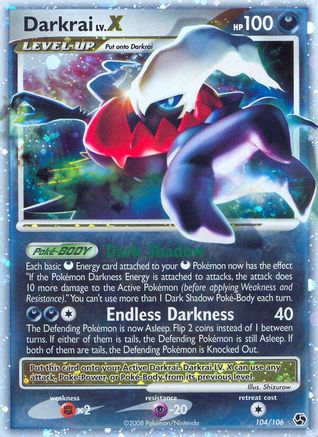 Darkrai LV.X (104/106) - GE  - Ultra Rare - Holofoil