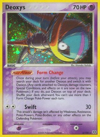 Deoxys (Speed Forme) (002) - E  - Holo Rare - Reverse Holofoil