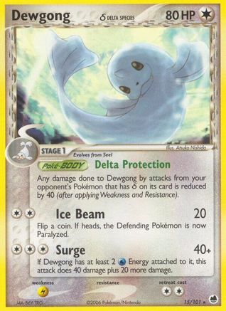 Dewgong (Delta Species) (015) - DF  - Rare