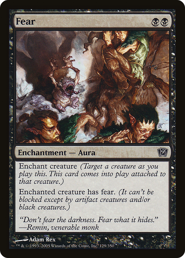 Fear (9ED-129★) - common - Foil