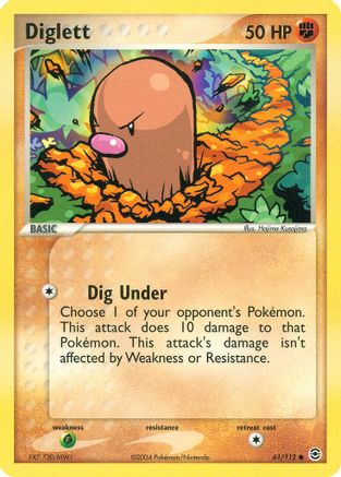 Diglett (061/112) - FL  - Common