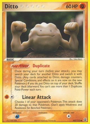 Ditto (Geodude) (062/113) - DS  - Common - Reverse Holofoil