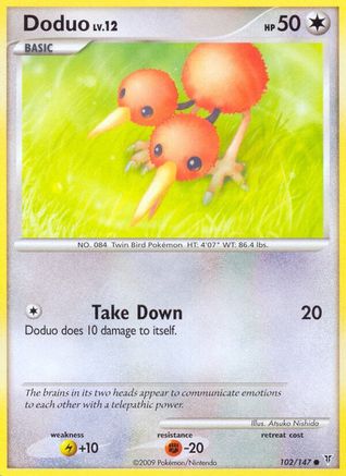 Doduo (102) - SV  - Common - Reverse Holofoil