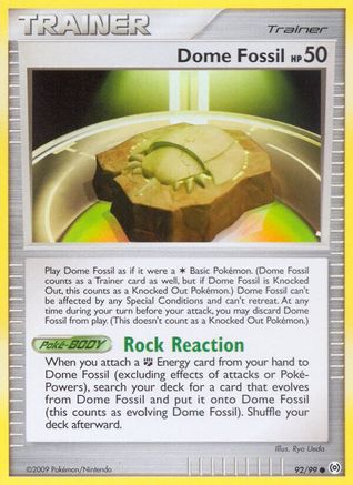 Dome Fossil (092) - A  - Common
