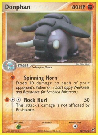 Donphan (030) - D  - Uncommon - Reverse Holofoil