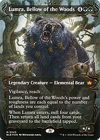 Lumra, Bellow of the Woods (BLB-343) - mythic: (Showcase) (Borderless) - Foil