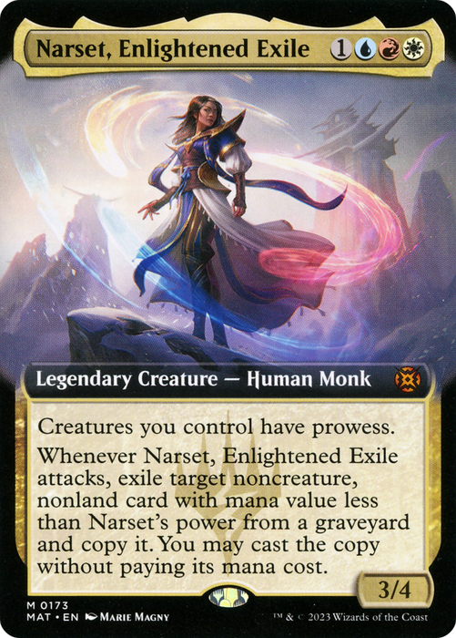 Narset, Enlightened Exile (MAT-173) - mythic: (Extended Art) - Foil