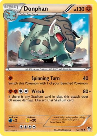 Donphan (072) - PS  - Uncommon - Reverse Holofoil