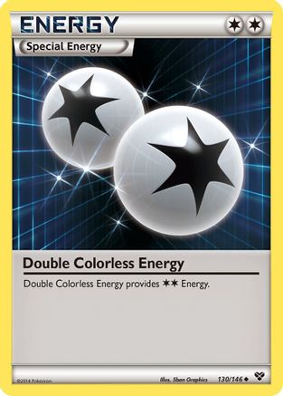 Double Colorless Energy (130/146) - XBS  - Uncommon - Reverse Holofoil
