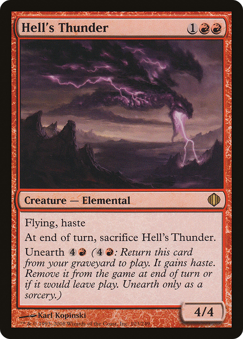 Hell's Thunder (ALA-103) - rare