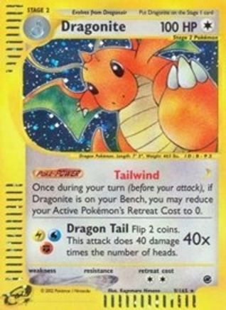 Dragonite (9) (009) - E  - Holo Rare - Holofoil