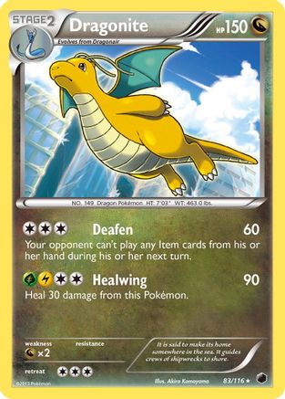 Dragonite (083/116) - PF  - Holo Rare - Reverse Holofoil
