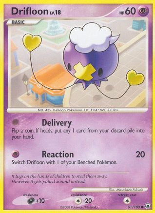 Drifloon (061) - MD  - Common - Reverse Holofoil