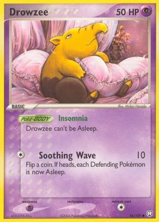 Drowzee (054/109) - TRR  - Common - Reverse Holofoil