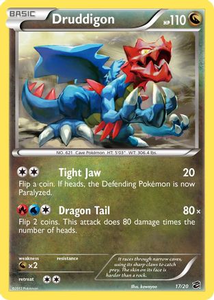 Druddigon (017/20) - DV  - Holo Rare - Holofoil