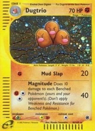 Dugtrio (10) (010) - E  - Holo Rare - Holofoil