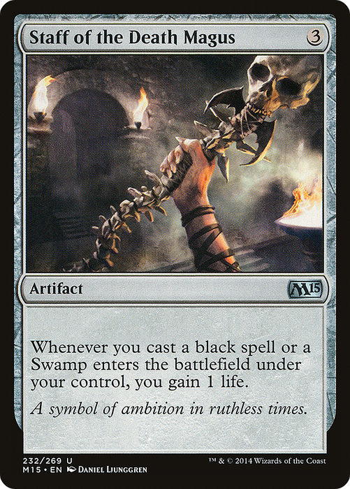 Staff of the Death Magus (M15-232) - uncommon - Foil