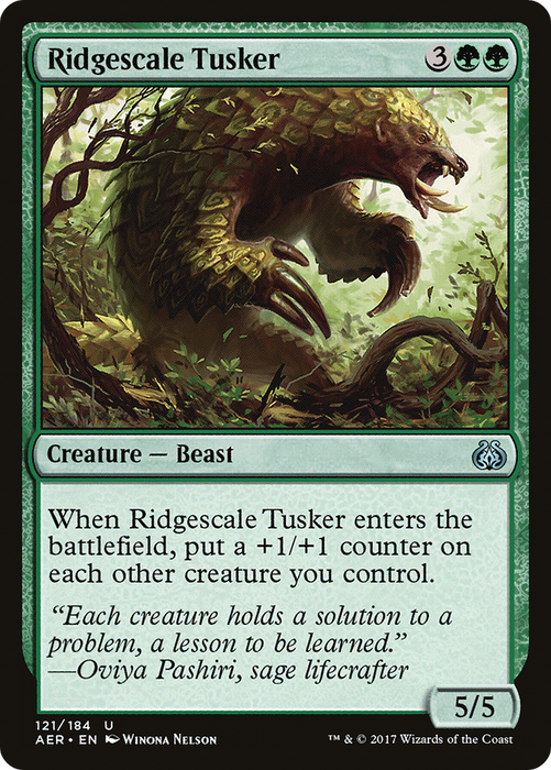 Ridgescale Tusker (AER-121) - uncommon - Foil