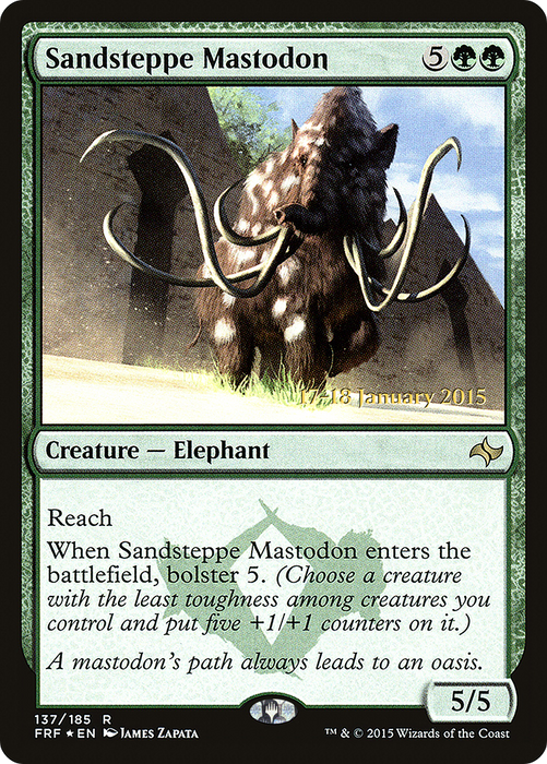 Sandsteppe Mastodon (PRE-137S) - rare - Foil