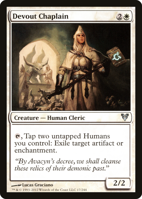 Devout Chaplain (AVR-017) - uncommon