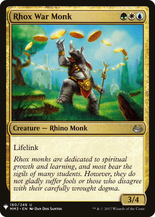Rhox War Monk (LIST-MM3-180) - uncommon