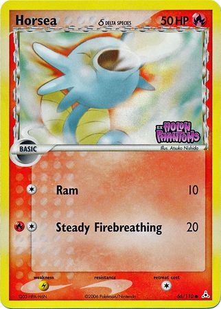Horsea (Delta Species) (066/110) - HP  - Common - Reverse Holofoil