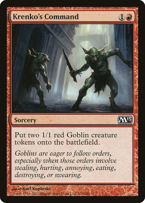 Krenko's Command (M13-139) - common - Foil