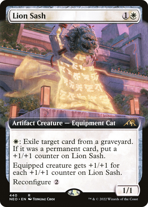 Lion Sash (NEO-440) - rare: (Extended Art) - Foil