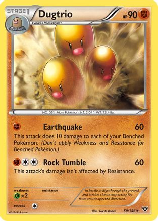 Dugtrio (059) - XBS  - Rare