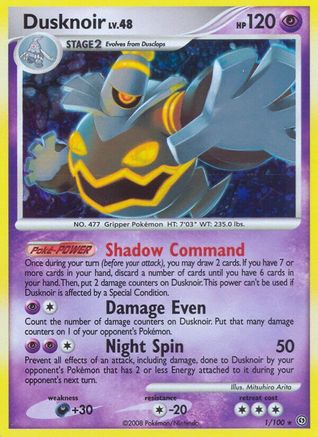 Dusknoir (1) (001) - S  - Holo Rare - Reverse Holofoil