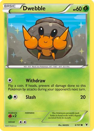 Dwebble (006) - NV  - Common - Reverse Holofoil