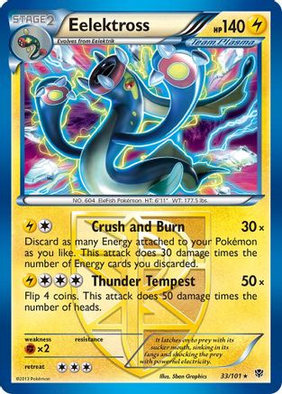 Eelektross (Team Plasma) (033/101) - PB  - Holo Rare - Reverse Holofoil