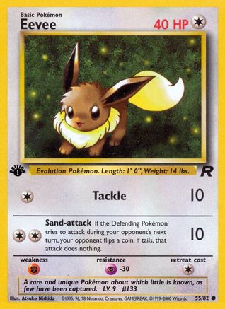 Eevee (055/82) - TR  - Common - 1st Edition