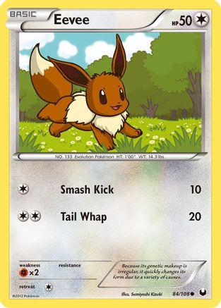 Eevee (84) (084/108) - DE  - Common - Reverse Holofoil
