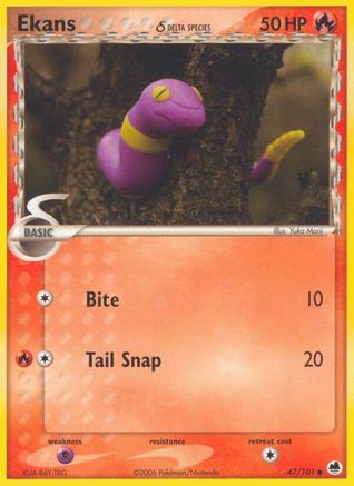 Ekans (Delta Species) (047/101) - DF  - Common - Reverse Holofoil